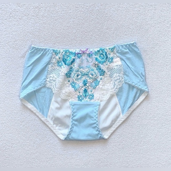 Japanese Brand Floral Embroidery Cotton Leakproof Period Panties JP-M/US-S - Picture 1 of 11